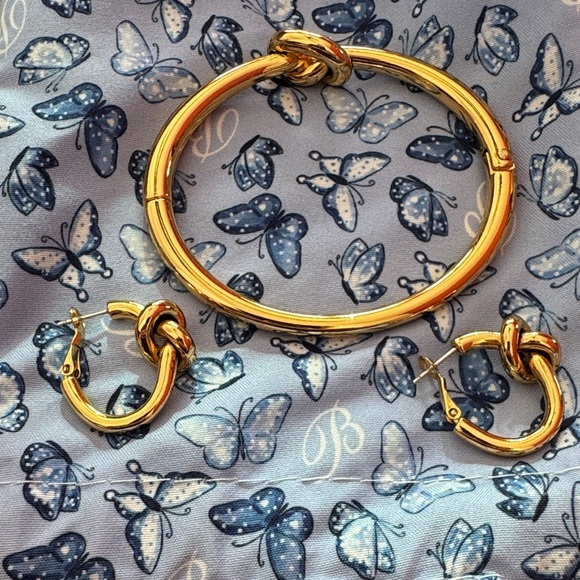 Brighton Jewelry - Brighton Gold Bracelet and Earring Set